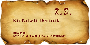 Kisfaludi Dominik névjegykártya